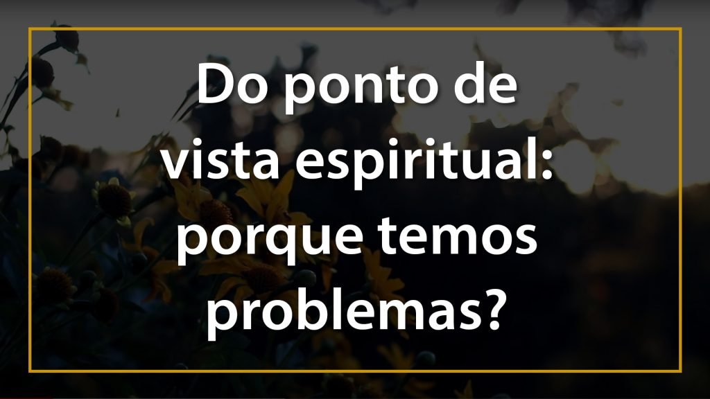 DO PONTO DE VISTA ESPIRITUAL: POR QUE TEMOS PROBLEMAS? 23