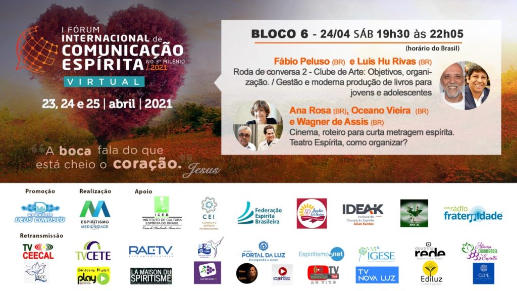 CLUBE DE ARTE: OBJETIVOS, ORGANIZAÇÃO | CINEMA, ROTEIRO PARA CURTA METRAGEM ESPÍRITA 20